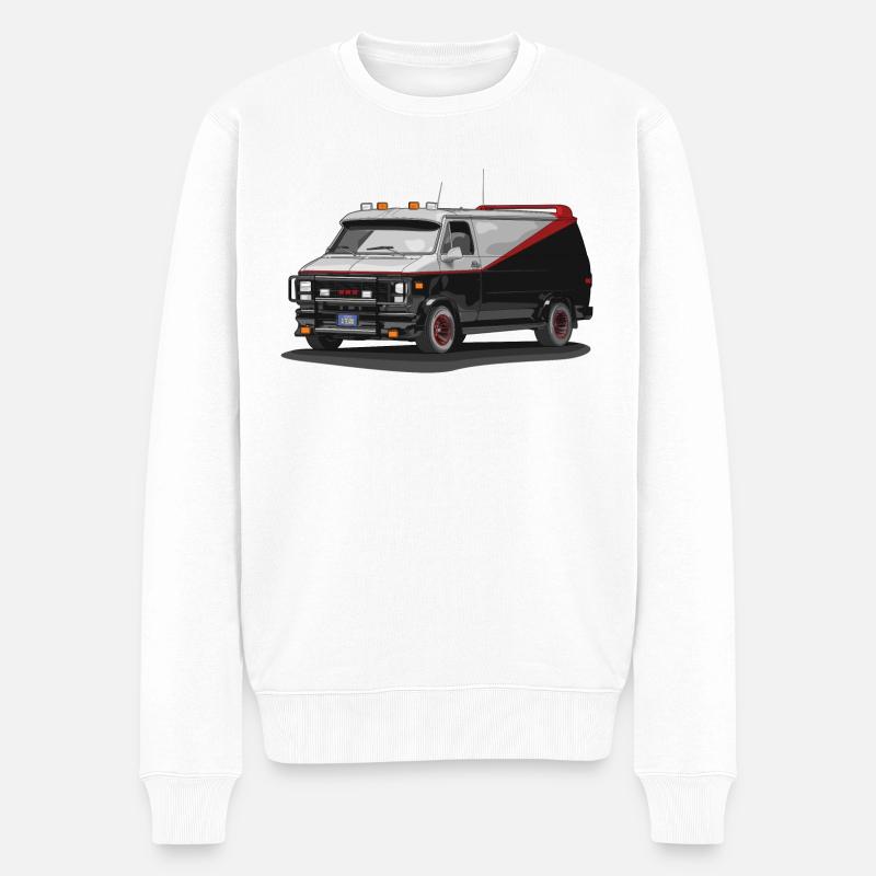A Team Van - Pull Premium bio Homme - blanc