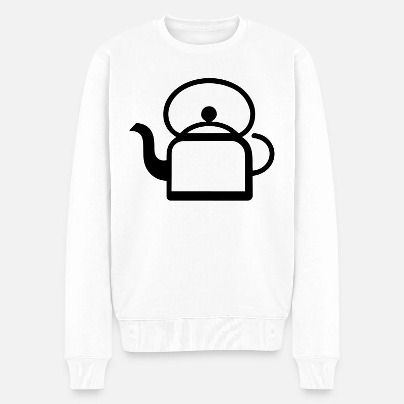 Théière - Pull Premium bio Homme - blanc