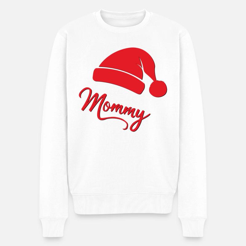 « Maman magique de Noël » - Pull Premium bio Homme - blanc