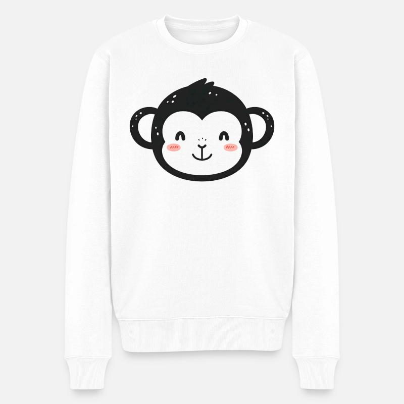 Gorille - Pull Premium bio Homme - blanc
