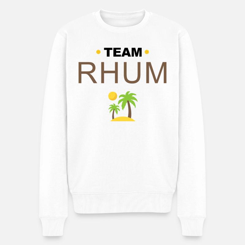 Team rhum - Pull Premium bio Homme - blanc
