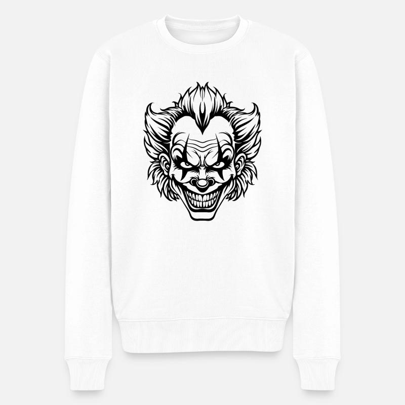 Clown - Pull Premium bio Homme - blanc