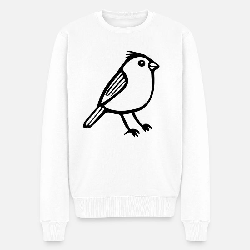 Oiseau - Pull Premium bio Homme - blanc