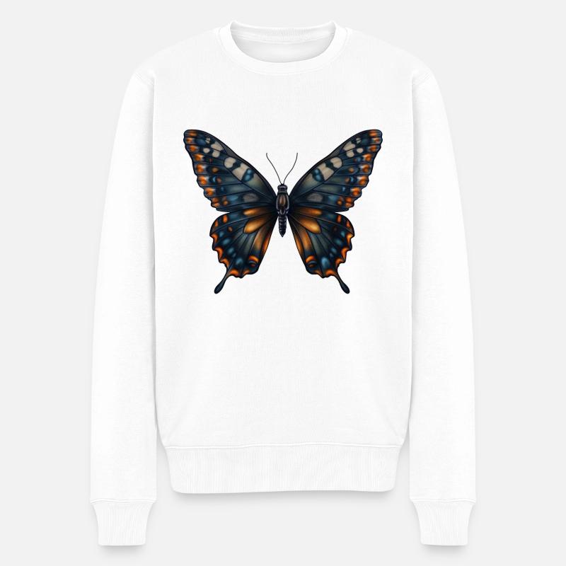 Papillon - Pull Premium bio Homme - blanc