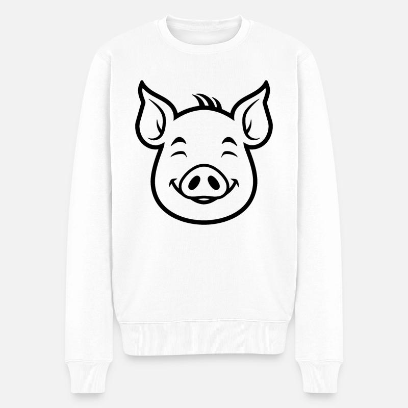 Cochon Cochon - Pull Premium bio Homme - blanc