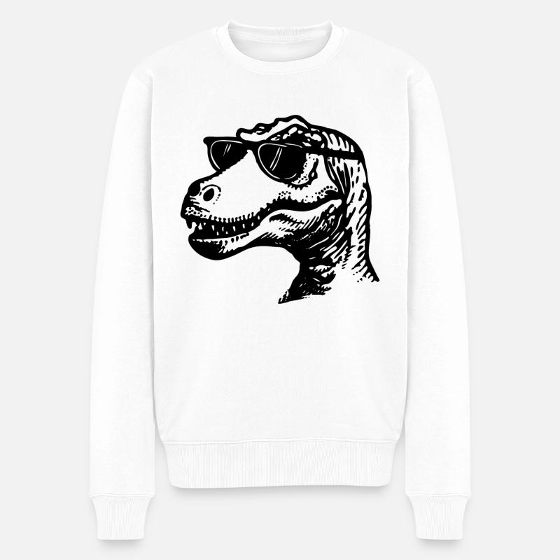 Dinosaure Dino - Pull Premium bio Homme - blanc