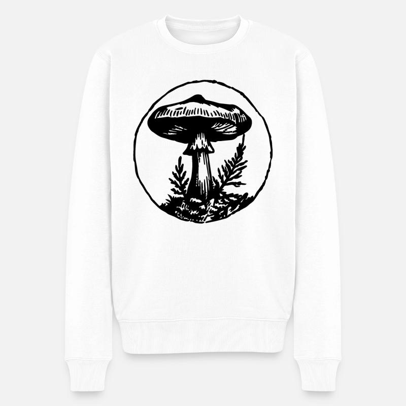Cueilleur de champignons - Pull Premium bio Homme - blanc