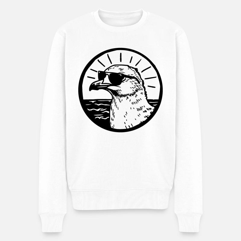 Mouette - Pull Premium bio Homme - blanc