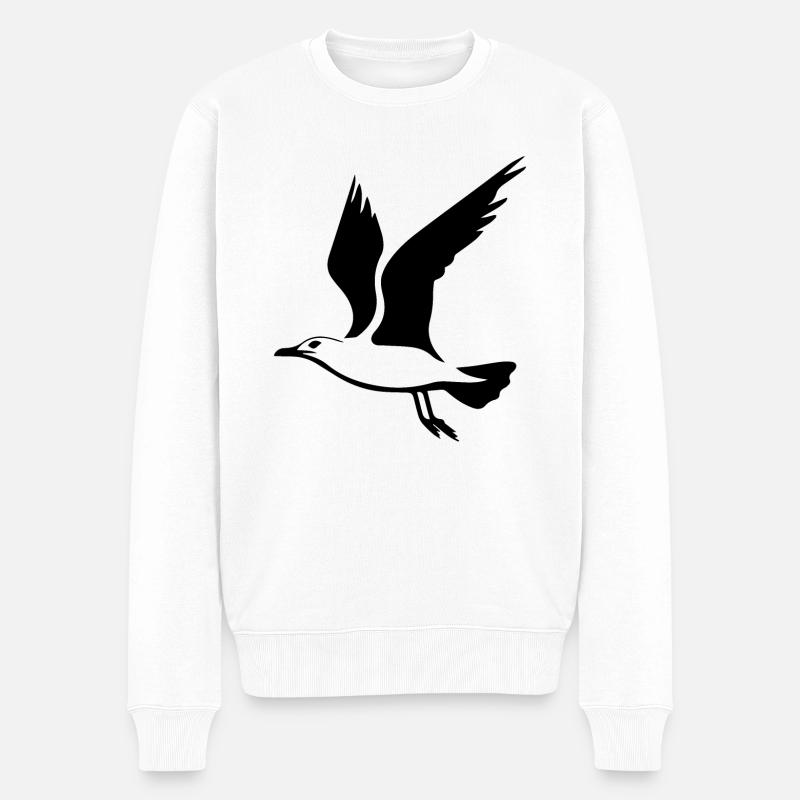 Mouette - Pull Premium bio Homme - blanc