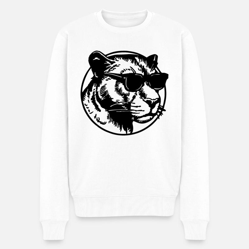 Panthère - Pull Premium bio Homme - blanc