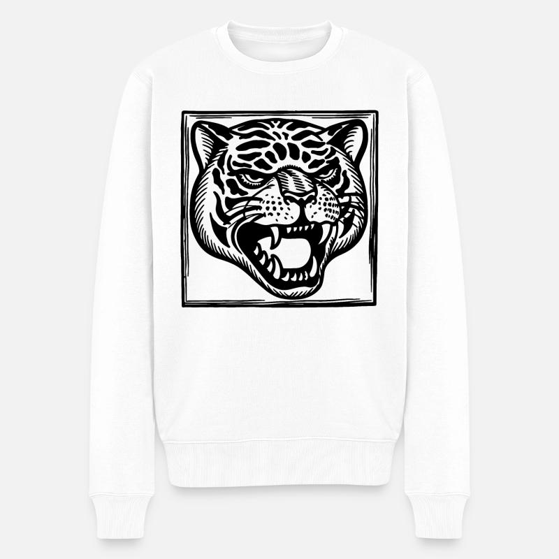 Panthère - Pull Premium bio Homme - blanc