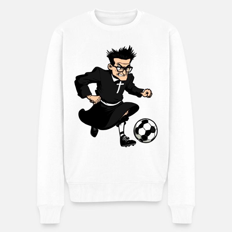 Pasteur footballeur - Pull Premium bio Homme - blanc