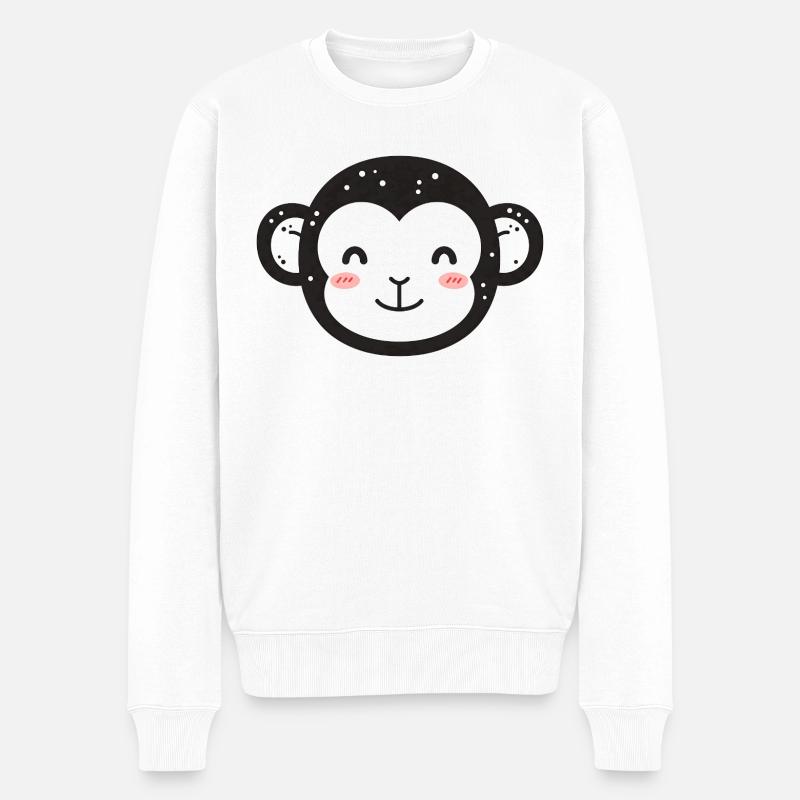 Gorille - Pull Premium bio Homme - blanc