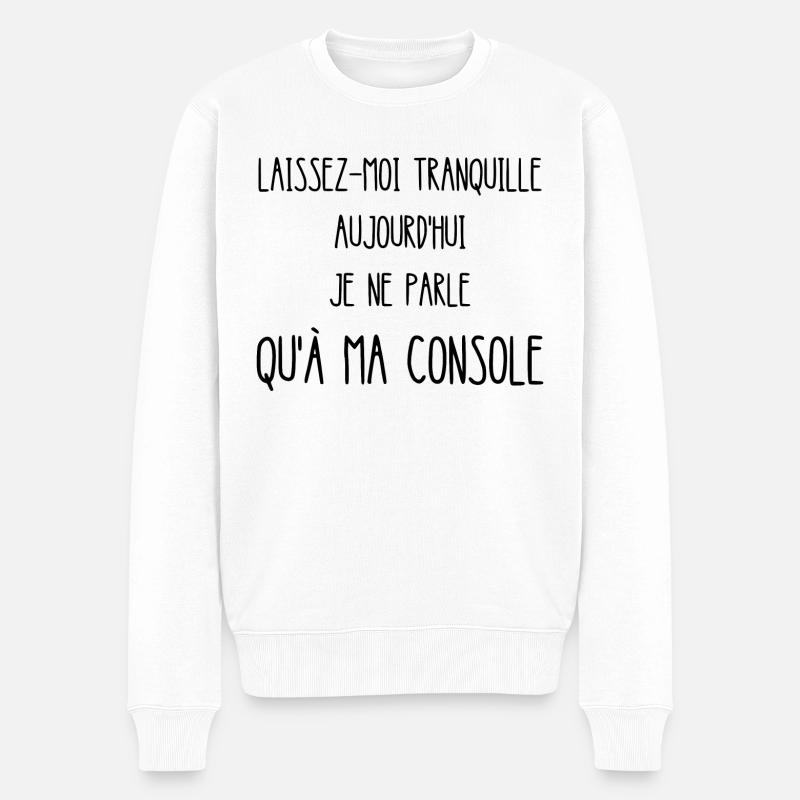 laissez-moi tranquille - Pull Premium bio Homme - blanc
