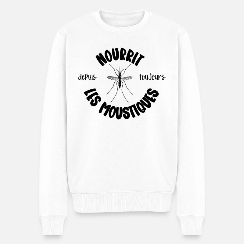 nourrit les moustiques - Pull Premium bio Homme - blanc