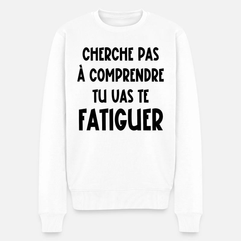 cherche pas à comprendre - Pull Premium bio Homme - blanc