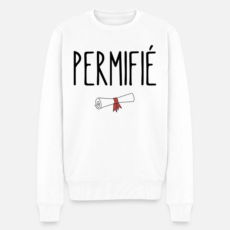 permifié - Pull Premium bio Homme - blanc
