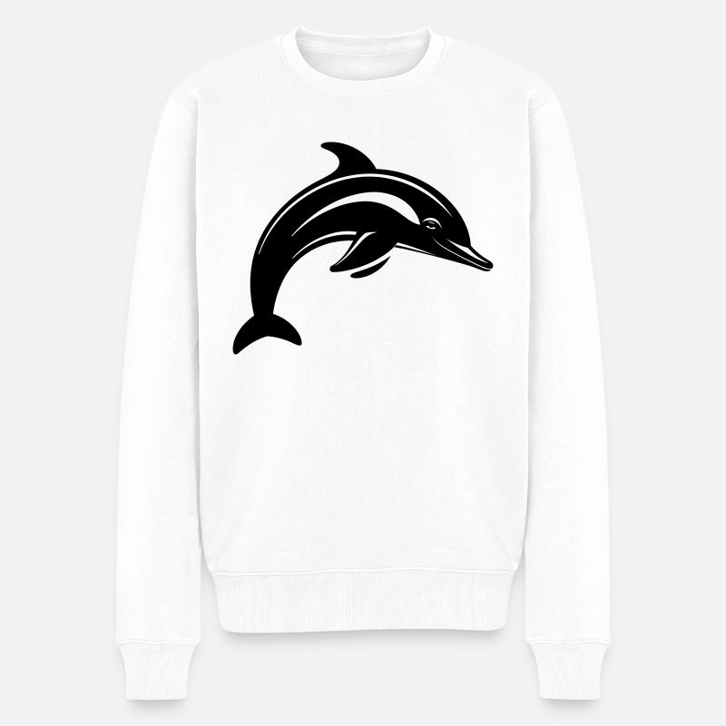 Dauphin - Pull Premium bio Homme - blanc