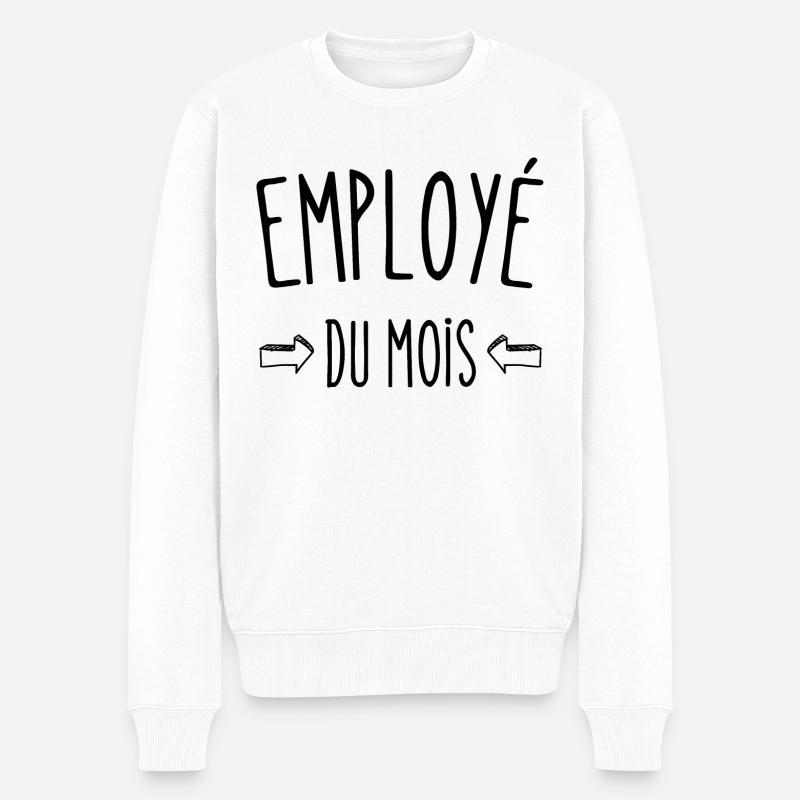employé du mois - Pull Premium bio Homme - blanc