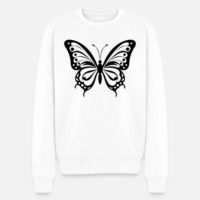 Papillon - Pull Premium bio Homme - blanc