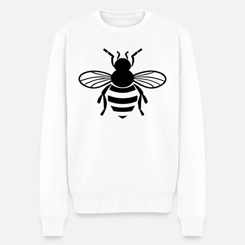 Abeille - Pull Premium bio Homme - blanc