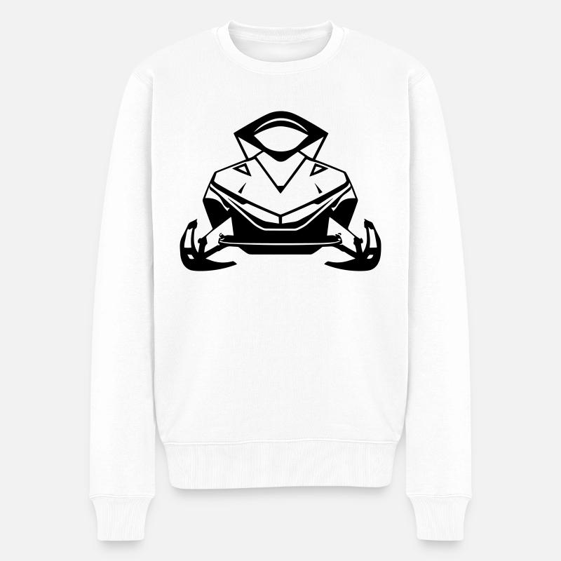 motoneige - Pull Premium bio Homme - blanc
