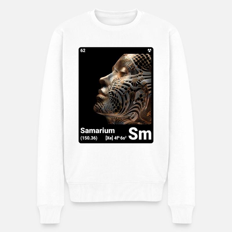 AI am Samarium (bk) - Pull Premium bio Homme - blanc