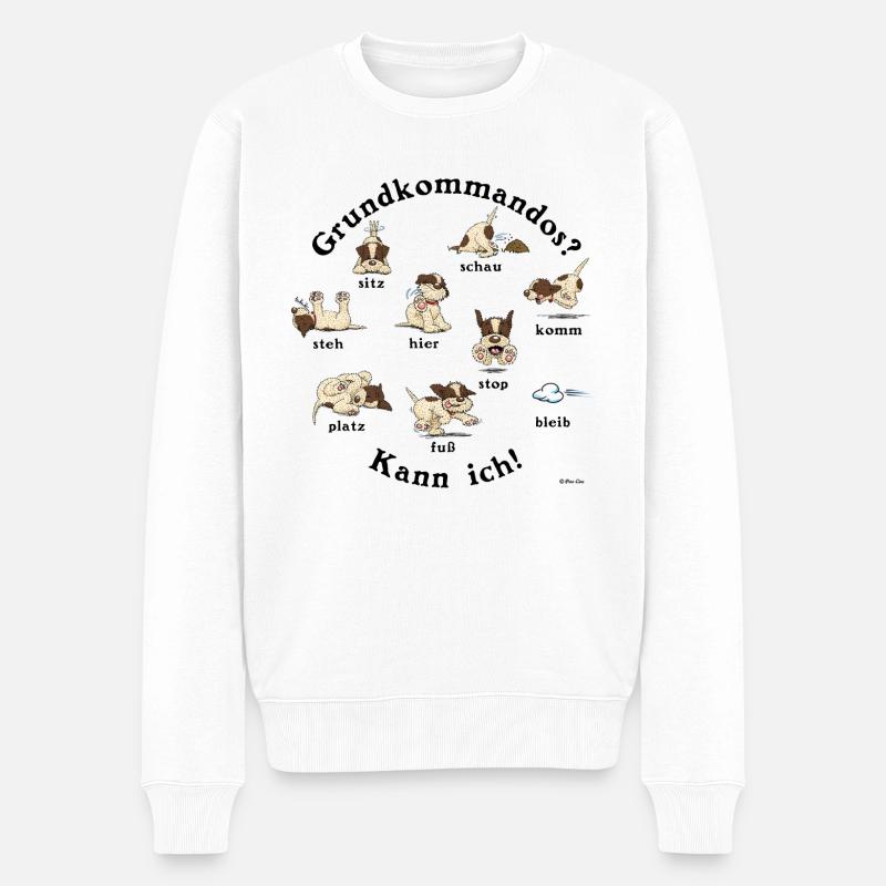 Kommandos1 - Männer Premium Bio Pullover - Weiß