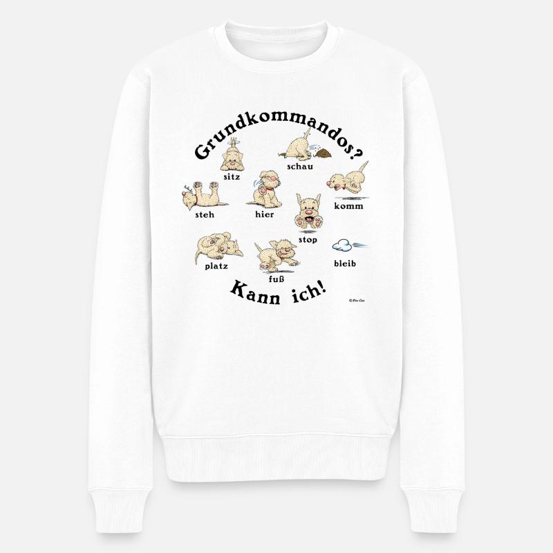 Kommandos2 - Männer Premium Bio Pullover - Weiß