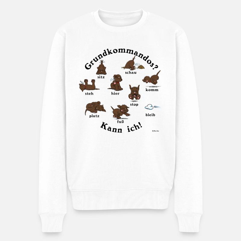 Commandos3 - Pull Premium bio Homme - blanc