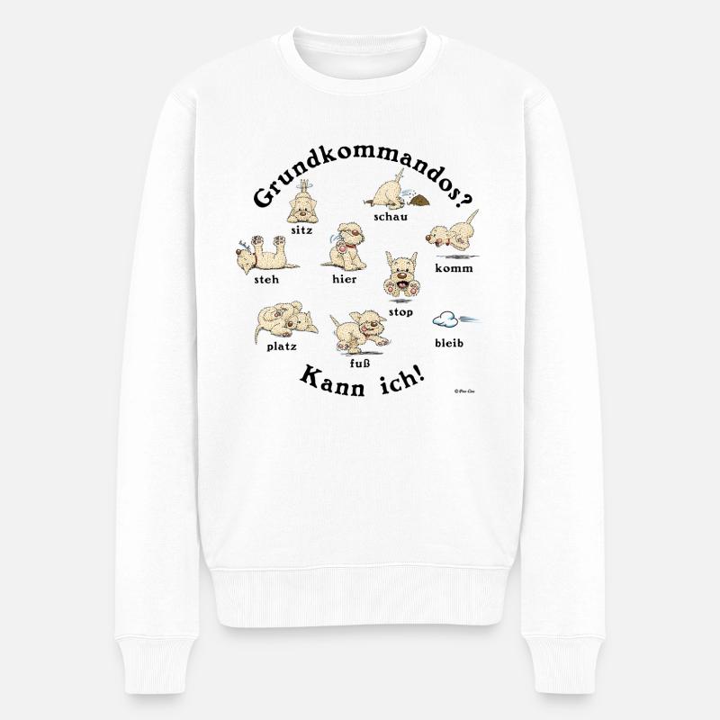 Kommandos4 - Männer Premium Bio Pullover - Weiß