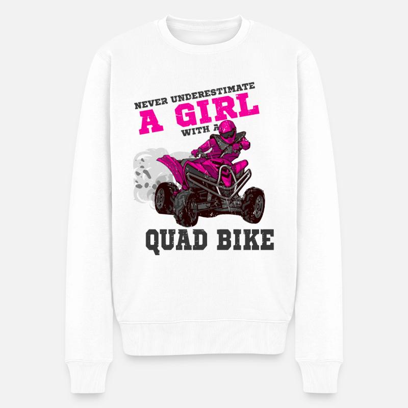 Quad - Pull Premium bio Homme - blanc