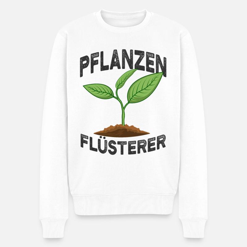 Gärtner - Männer Premium Bio Pullover - Weiß