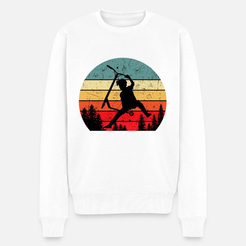 Scooter - Männer Premium Bio Pullover - Weiß