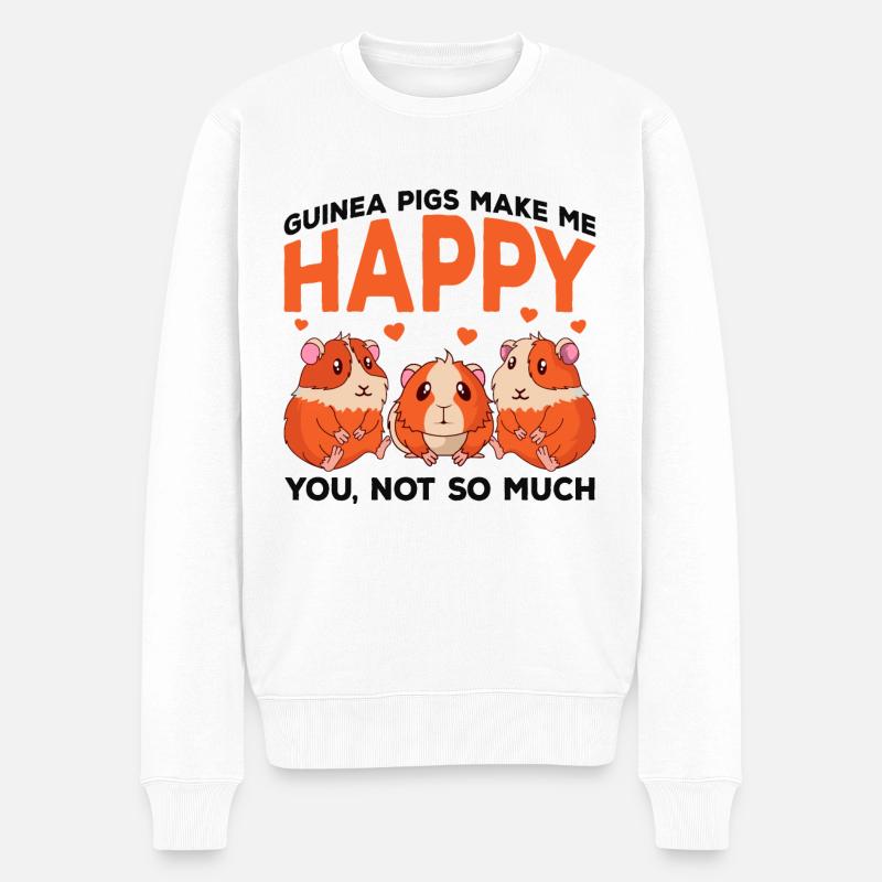 Cochon d'Inde - Pull Premium bio Homme - blanc