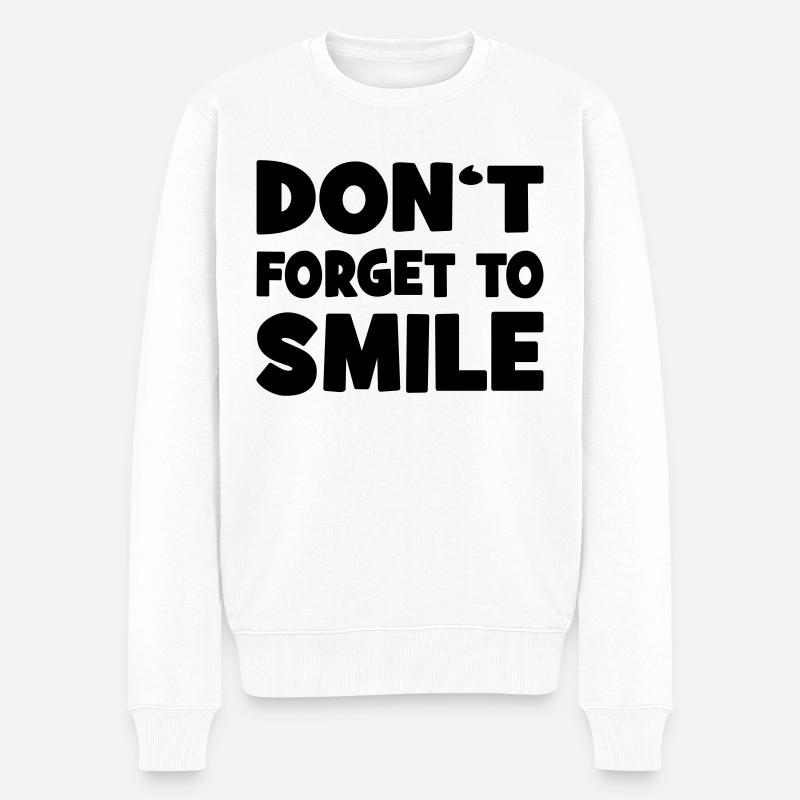 Sourire - Pull Premium bio Homme - blanc