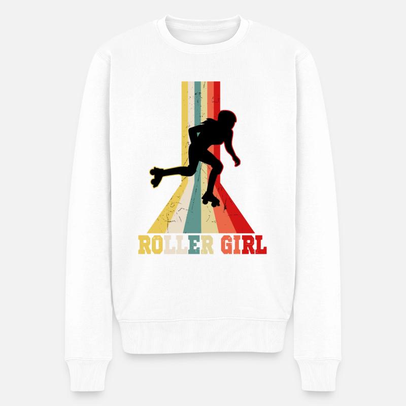 patins à roulettes - Pull Premium bio Homme - blanc