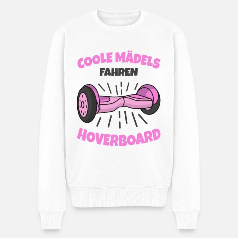 Hoverboard - Männer Premium Bio Pullover - Weiß