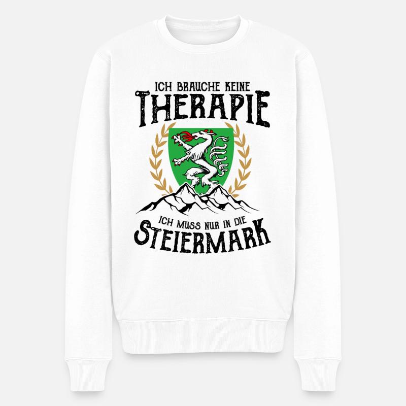 Steiermark - Männer Premium Bio Pullover - Weiß