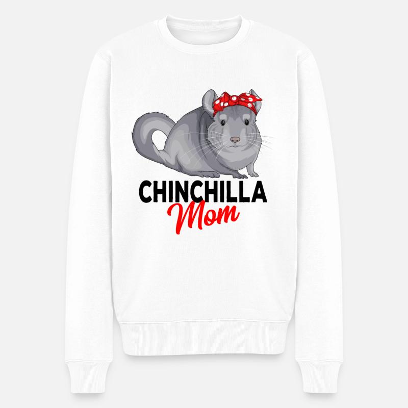 Chinchilla - Männer Premium Bio Pullover - Weiß
