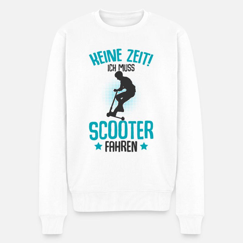 Scooter - Männer Premium Bio Pullover - Weiß