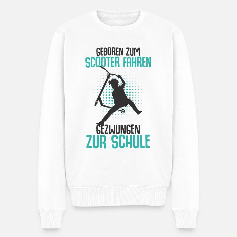 Scooter - Männer Premium Bio Pullover - Weiß