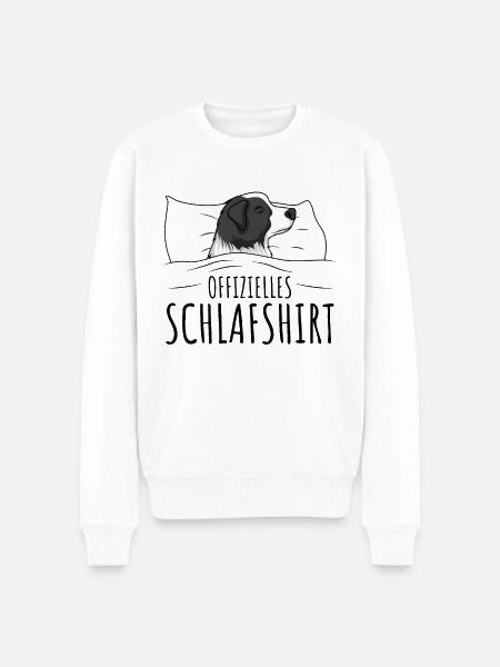 Border Collie - Männer Premium Bio Pullover - Weiß