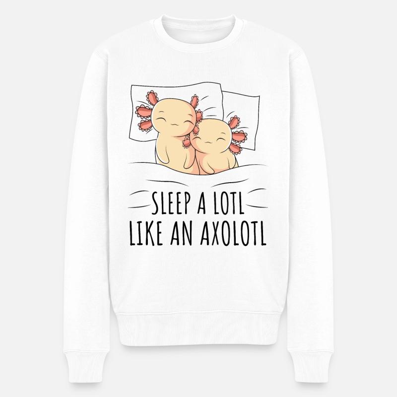 Axolotl - Pull Premium bio Homme - blanc