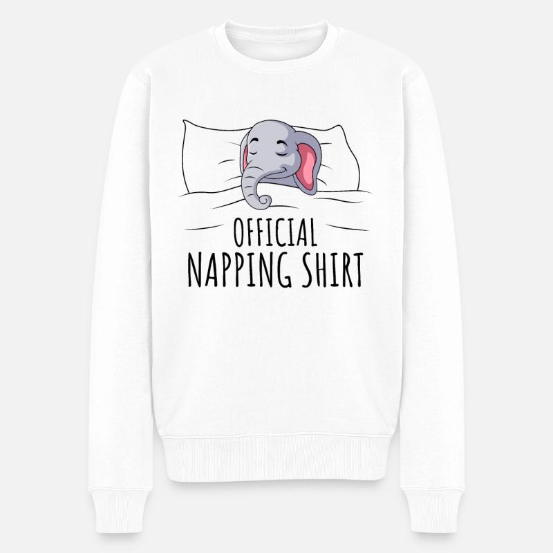 Éléphant - Pull Premium bio Homme - blanc