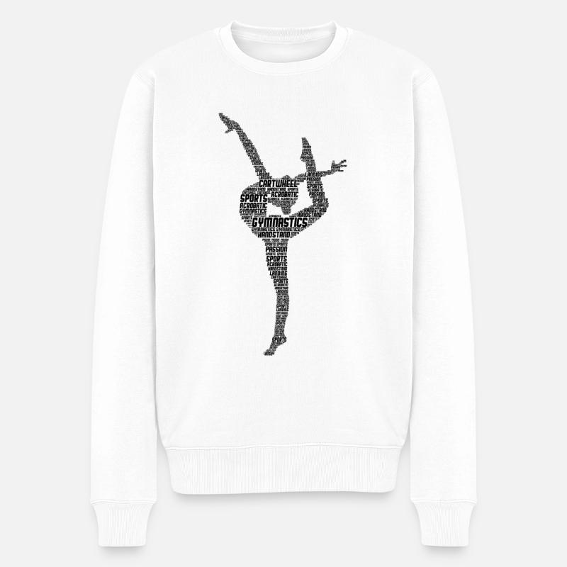 Gymnaste - Pull Premium bio Homme - blanc