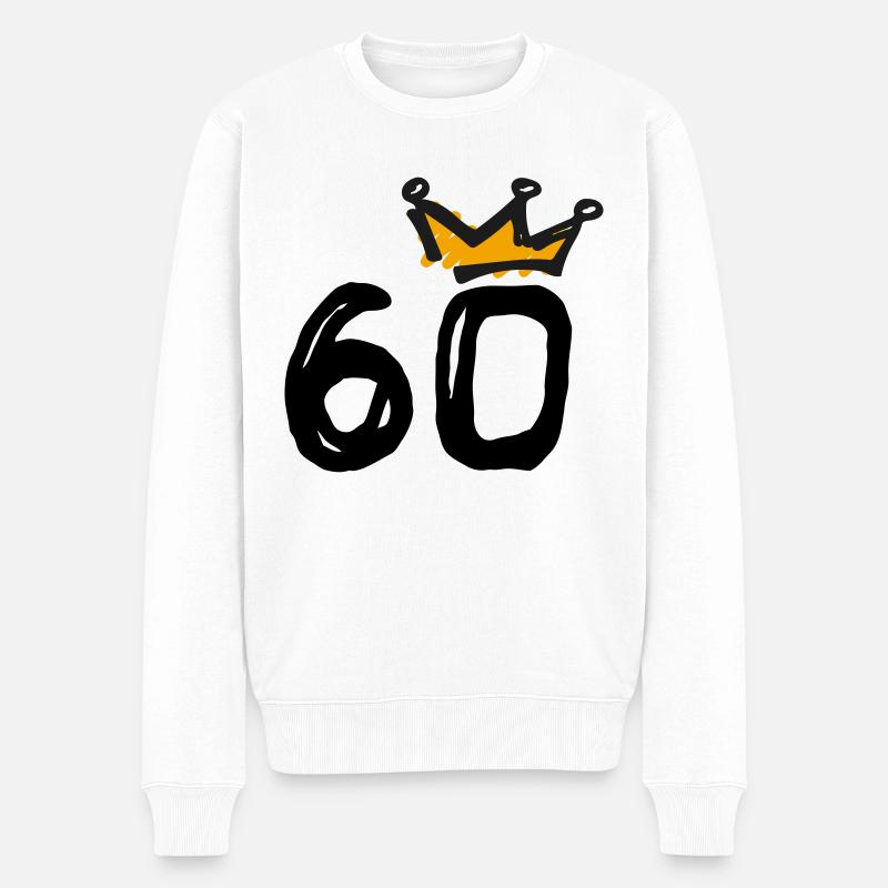 60e anniversaire Krone - Pull Premium bio Homme - blanc