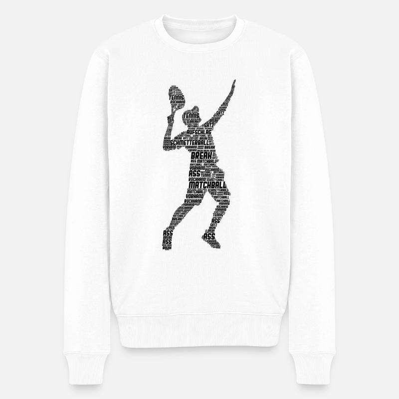 tennis - Pull Premium bio Homme - blanc