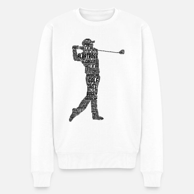 Golf golfeurs golfeurs hommes enfants - Pull Premium bio Homme - blanc