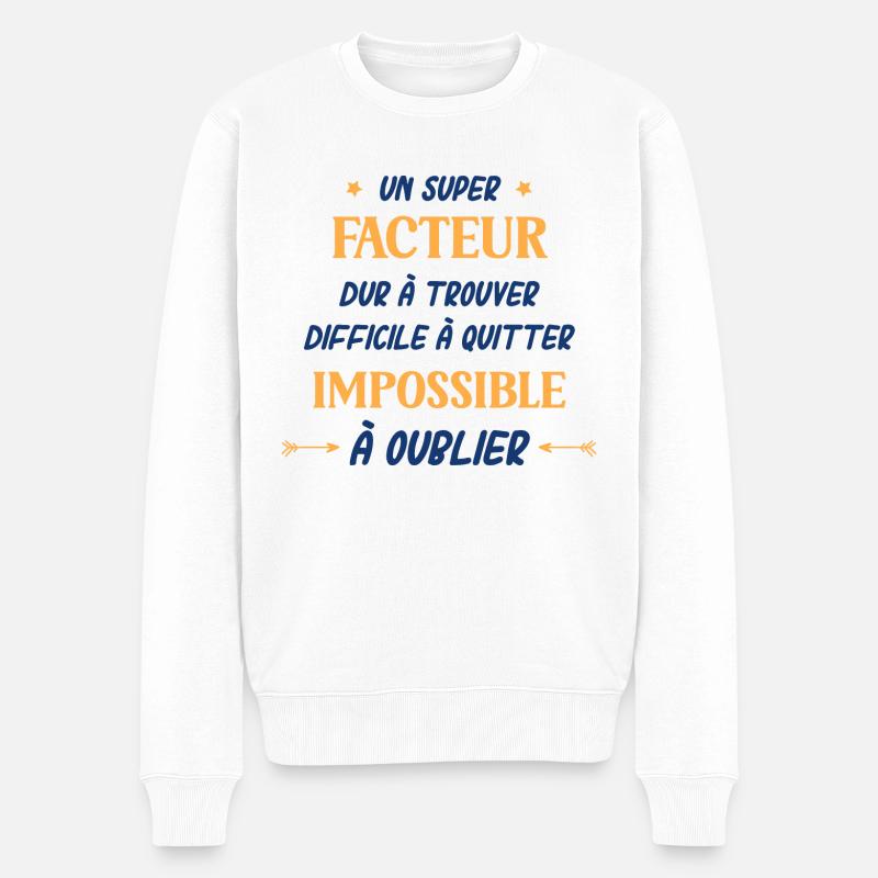 Un super facteur - Pull Premium bio Homme - blanc